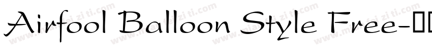 Airfool Balloon Style Free字体转换